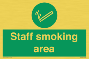 Staff smoking area